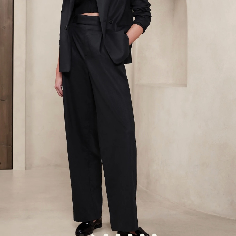 High Rise Linen Pant